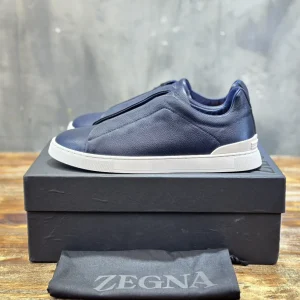 Ermenegildo Zegna Triple Stitch Men's Casual Slip-On Shoes image 1