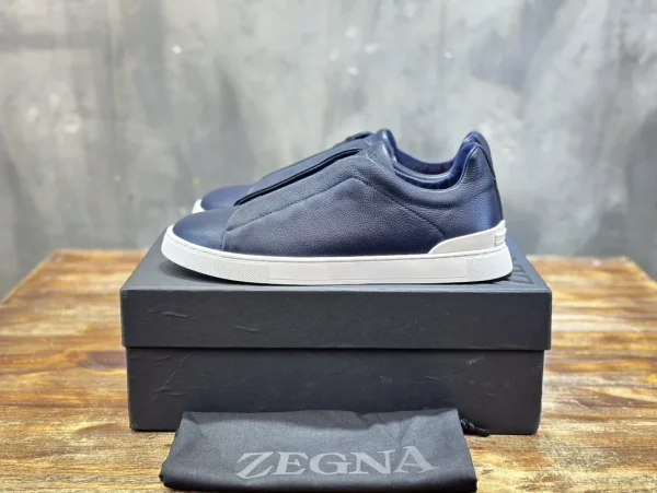 Ermenegildo Zegna Triple Stitch Men's Casual Slip-On Shoes image 1