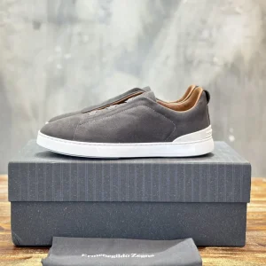 Ermenegildo Zegna Triple Stitch Men's Casual Slip-On Shoes image 1