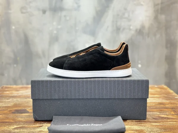 Ermenegildo Zegna Triple Stitch Men's Casual Slip-On Shoes image 1