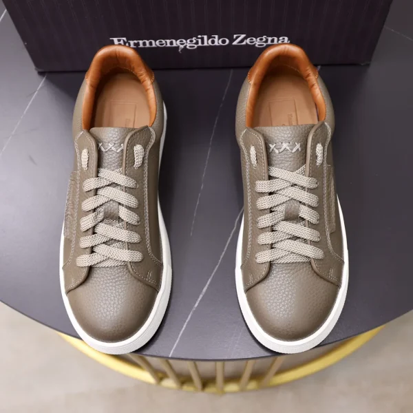 Ermenegildo Zegna Men's Canvas and Cowhide Sneakers image 1