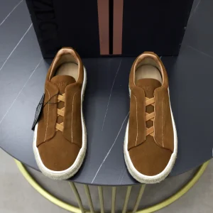 Ermenegildo Zegna Men's Suede Slip-On Casual Shoes image 1