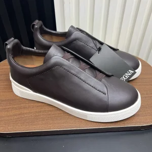 Ermenegildo Zegna SECONDSKIN Triple Stitch Low-Top Casual Shoes image 1