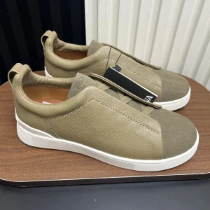 Ermenegildo Zegna SECONDSKIN Triple Stitch Low Top Casual Shoes image 1