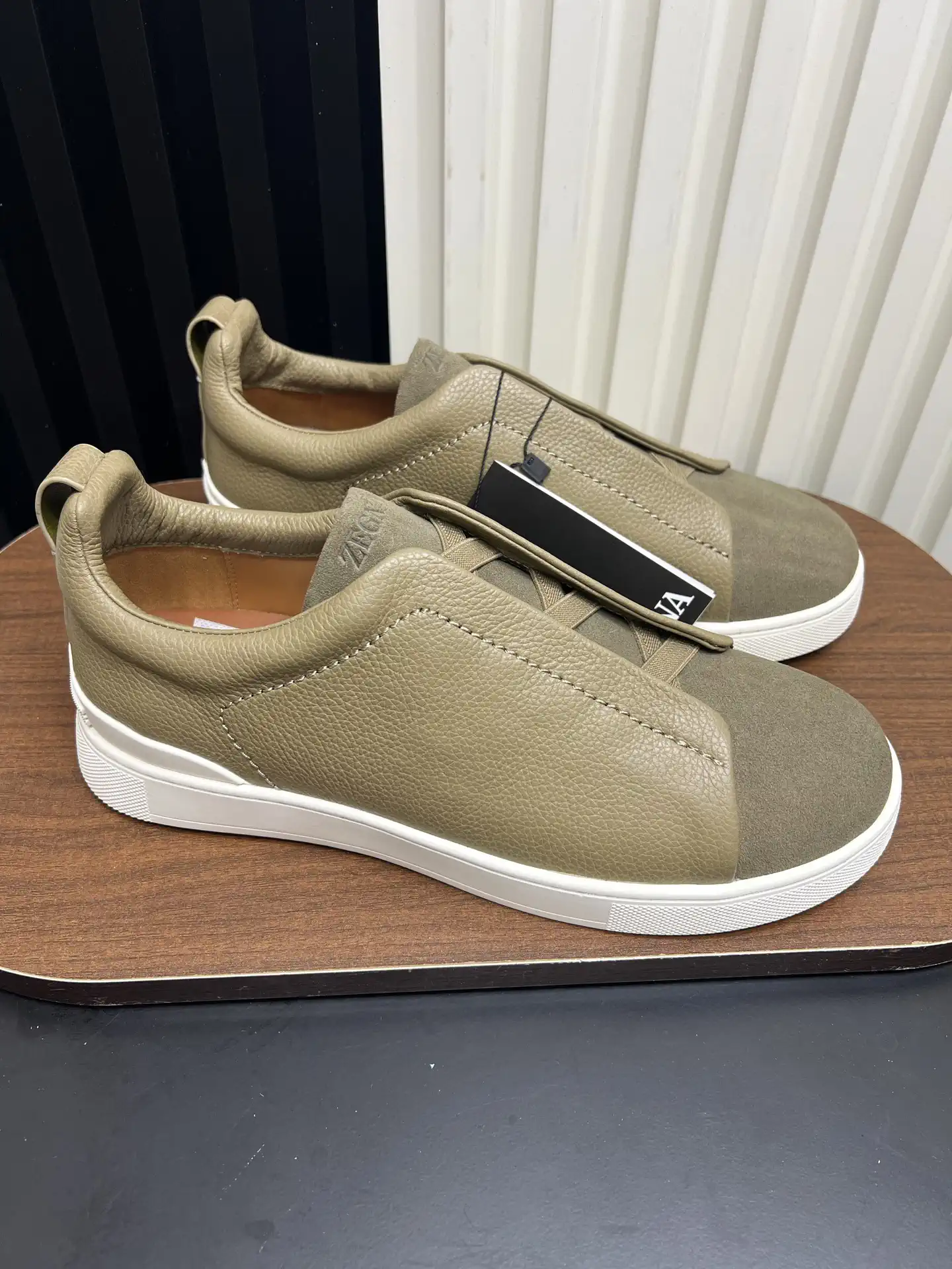 Ermenegildo Zegna SECONDSKIN Triple Stitch Low Top Casual Shoes image 1