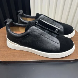 Ermenegildo Zegna SECONDSKIN Triple Stitch Low Top Casual Shoes image 1