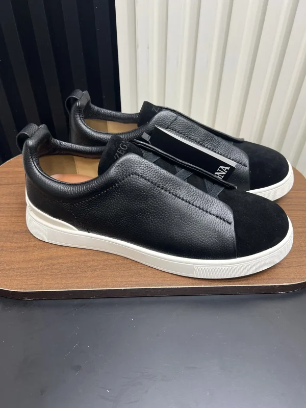 Ermenegildo Zegna SECONDSKIN Triple Stitch Low Top Casual Shoes image 1