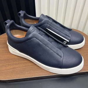 Ermenegildo Zegna SECONDSKIN Triple Stitch Low Top Casual Shoes image 1