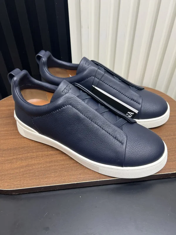 Ermenegildo Zegna SECONDSKIN Triple Stitch Low Top Casual Shoes image 1