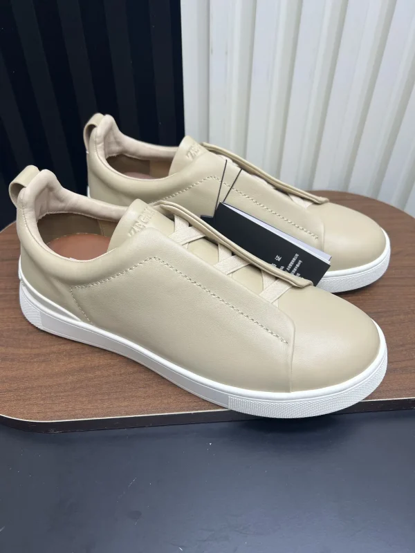 Ermenegildo Zegna SECONDSKIN Triple Stitch Low Top Casual Shoes image 1