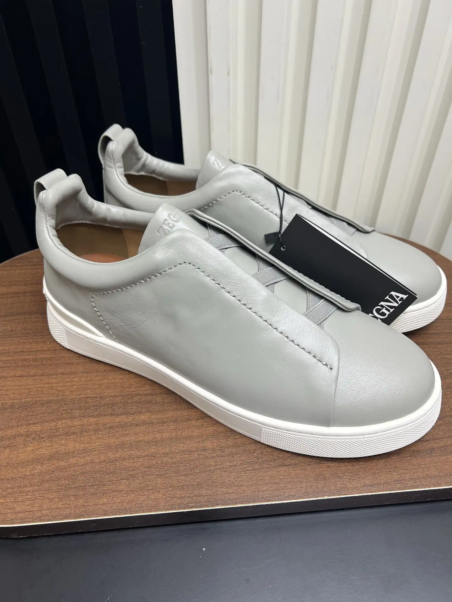 Ermenegildo Zegna SECONDSKIN Triple Stitch Low Top Casual Shoes image 1