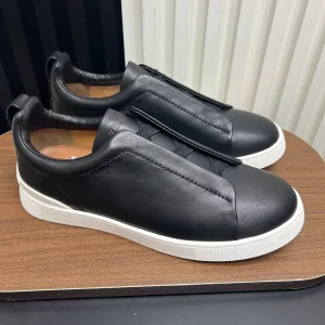 Ermenegildo Zegna SECONDSKIN Triple Stitch Low Top Casual Shoes image 1