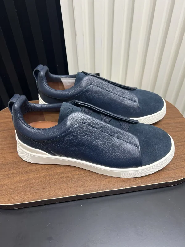 Ermenegildo Zegna SECONDSKIN Triple Stitch Low-Top Casual Shoes image 1