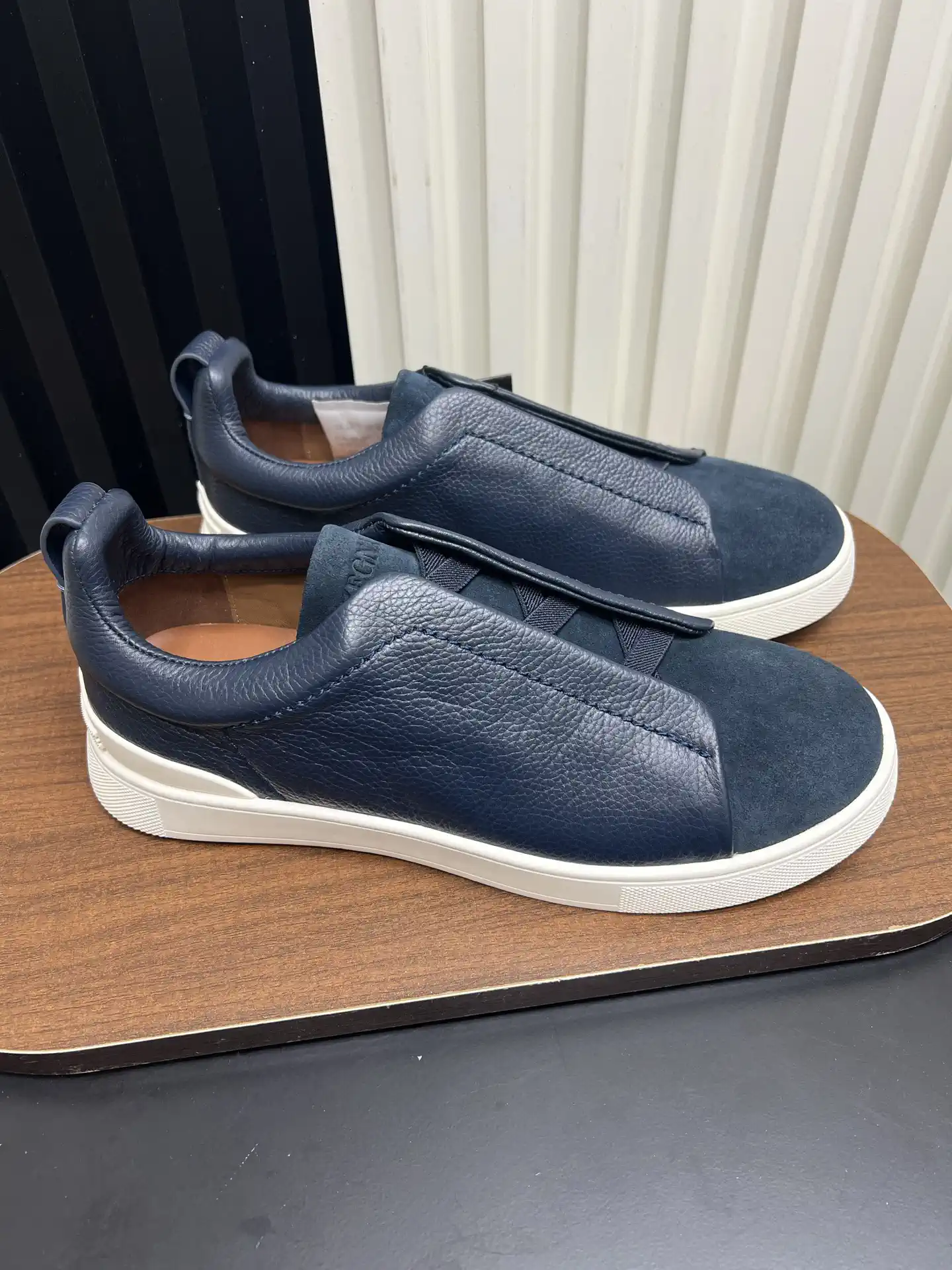 Ermenegildo Zegna SECONDSKIN Triple Stitch Low-Top Casual Shoes image 1