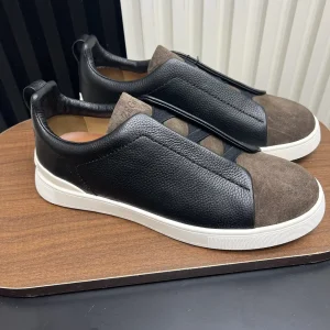 Ermenegildo Zegna SECONDSKIN Triple Stitch Low Top Casual Shoes image 1