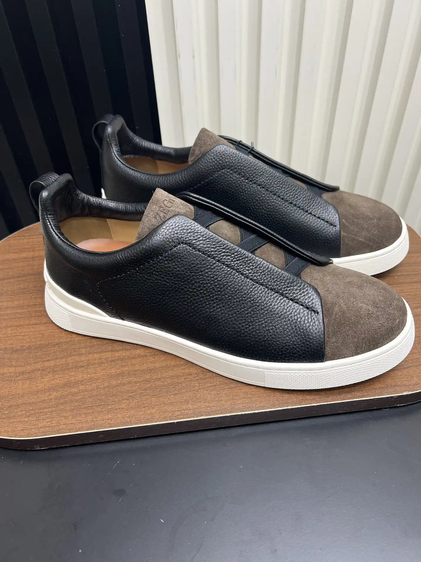 Ermenegildo Zegna SECONDSKIN Triple Stitch Low Top Casual Shoes image 1