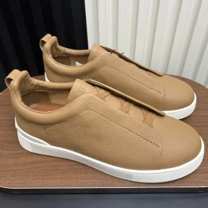 Ermenegildo Zegna SECONDSKIN Triple Stitch Low Top Casual Shoes image 1