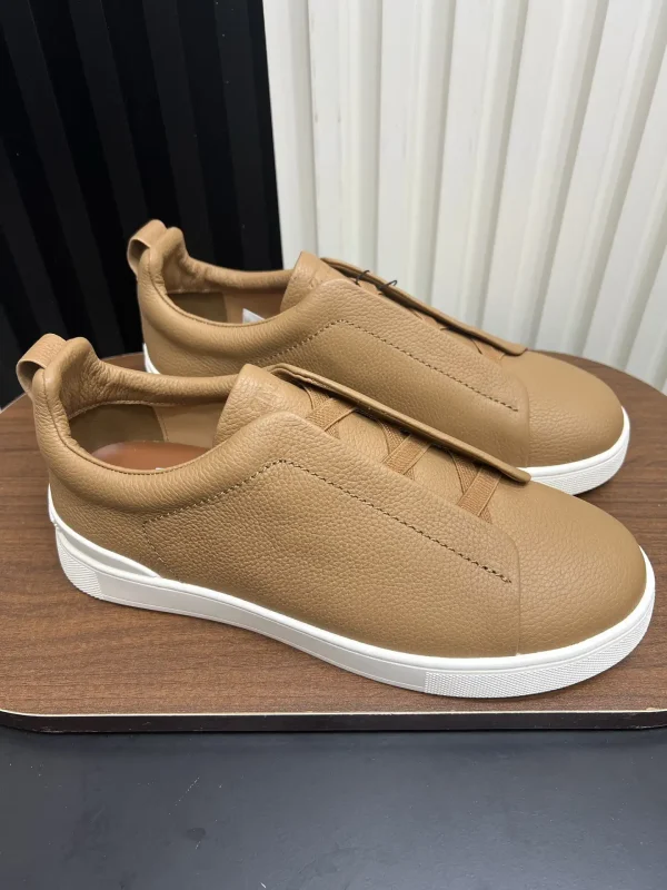 Ermenegildo Zegna SECONDSKIN Triple Stitch Low Top Casual Shoes image 1