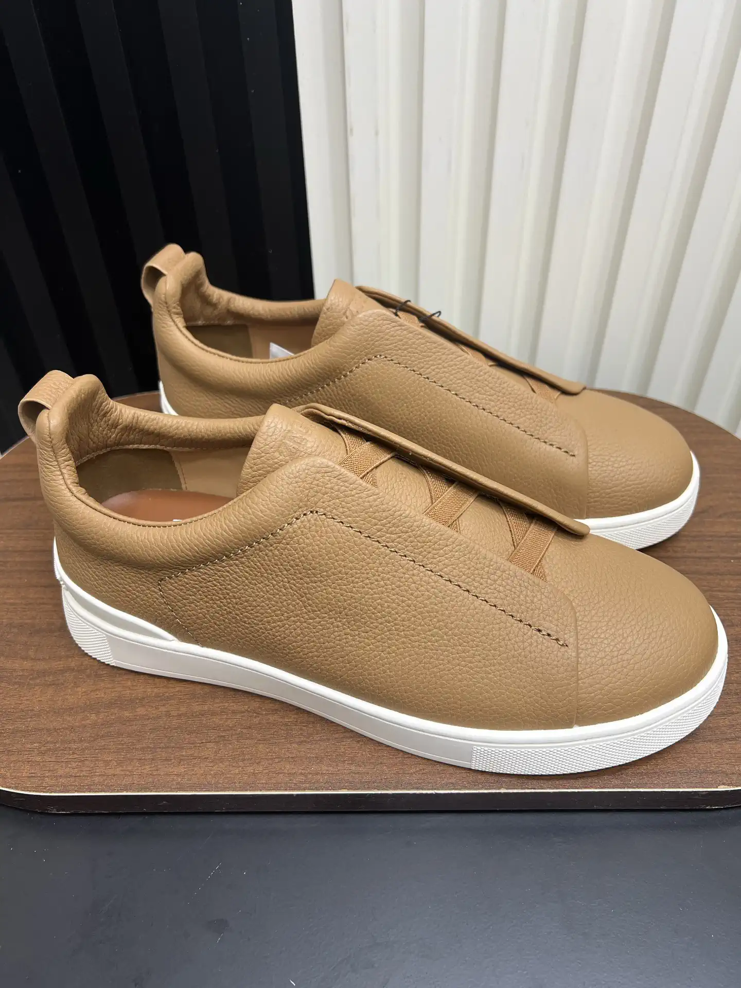 Ermenegildo Zegna SECONDSKIN Triple Stitch Low Top Casual Shoes image 1
