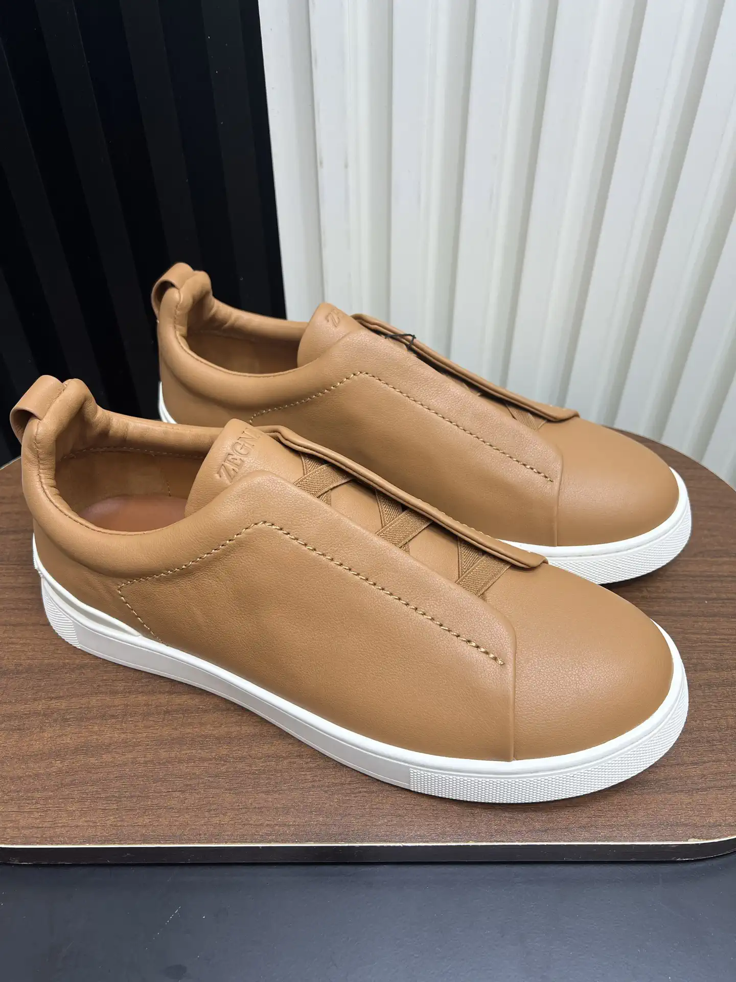 Ermenegildo Zegna SECONDSKIN Triple Stitch Low Top Casual Shoes image 1
