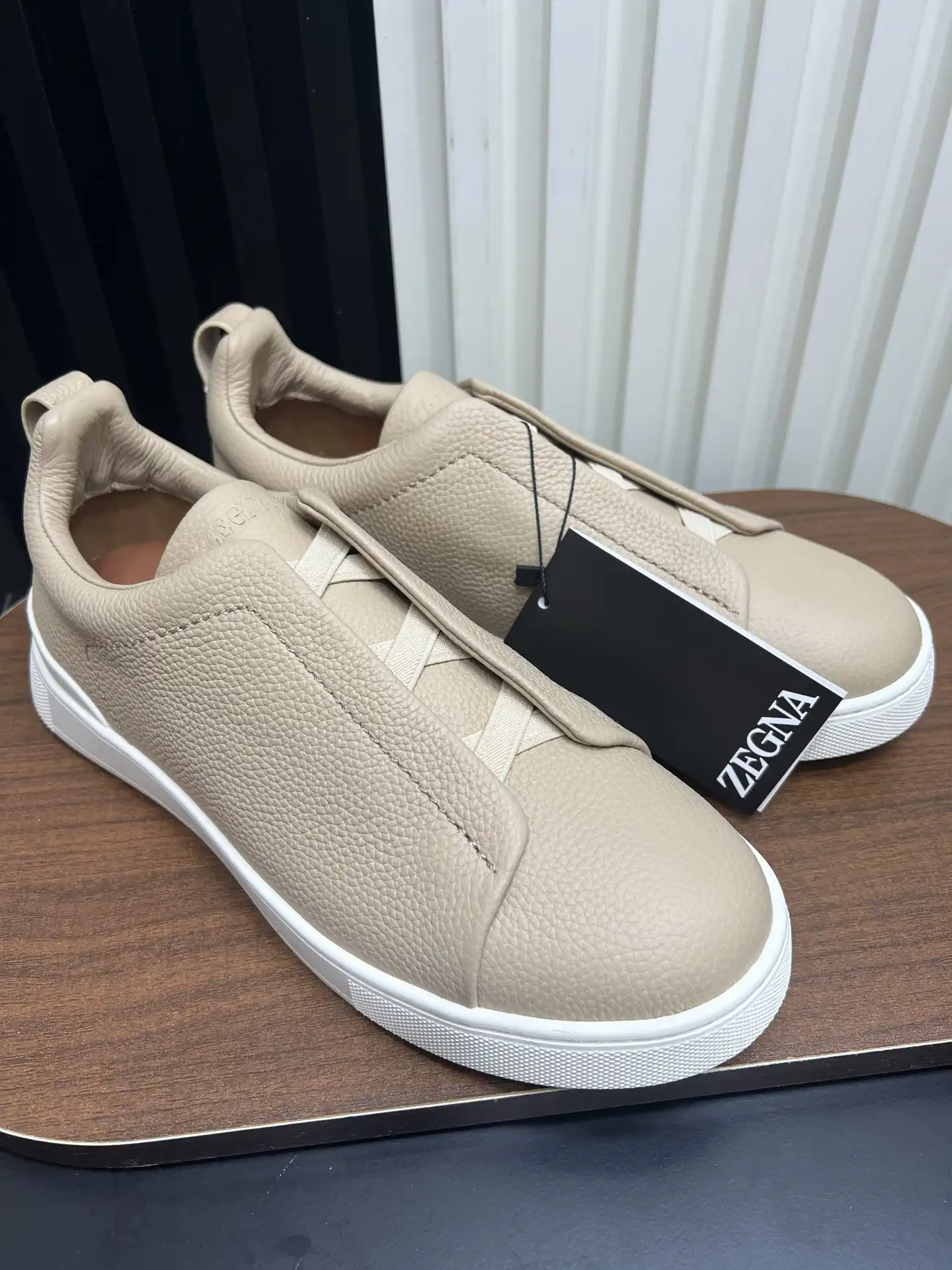 Ermenegildo Zegna SECONDSKIN Triple Stitch Low Top Casual Shoes image 1