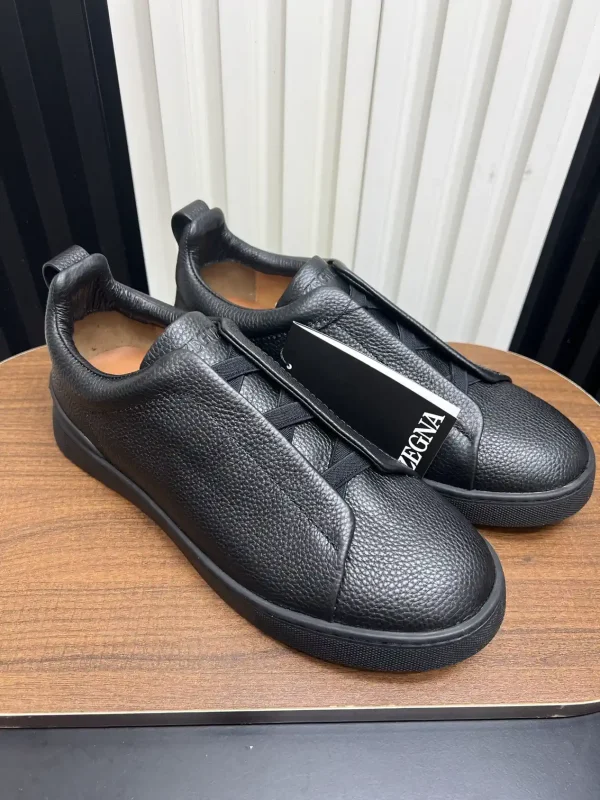 Ermenegildo Zegna SECONDSKIN Triple Stitch Low Top Casual Shoes image 1