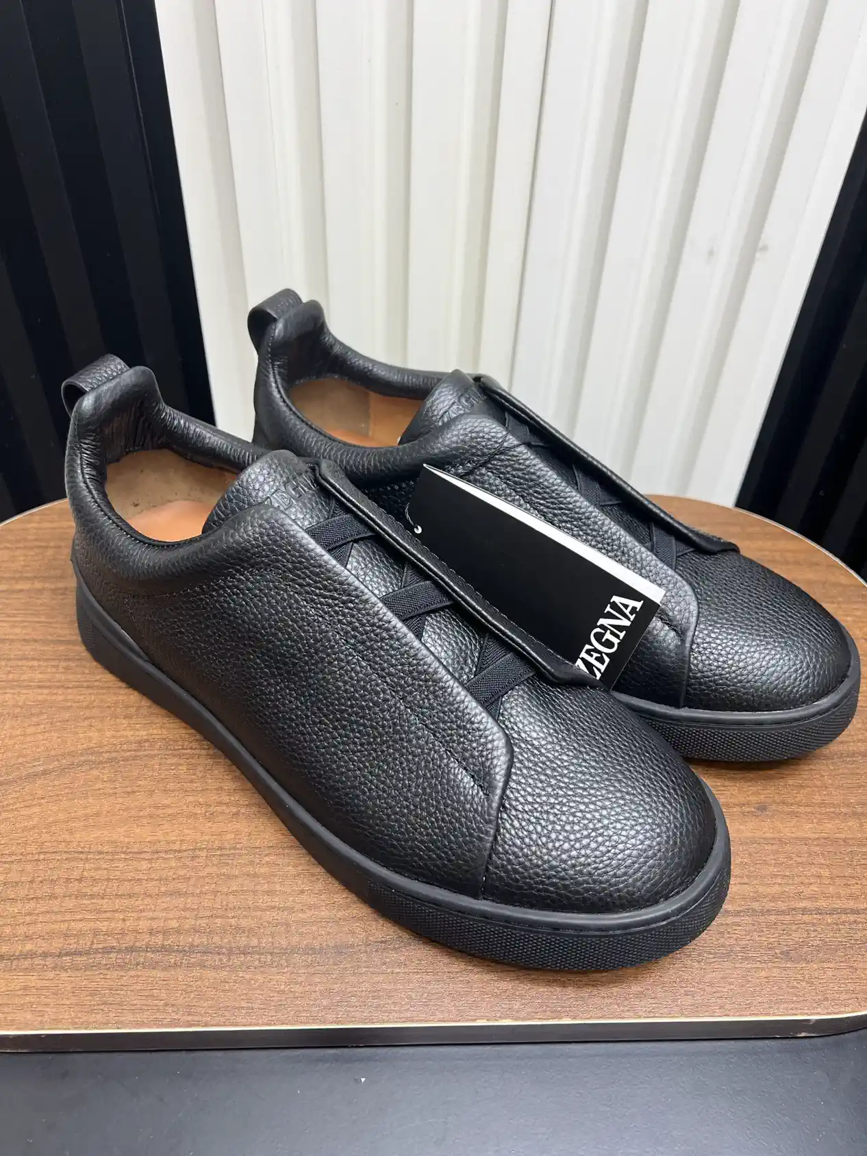 Ermenegildo Zegna SECONDSKIN Triple Stitch Low Top Casual Shoes image 1