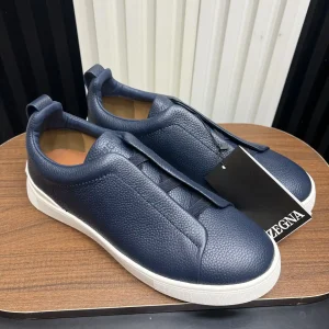 Ermenegildo Zegna SECONDSKIN Triple Stitch Low-Top Casual Shoes image 1