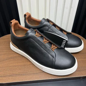 Ermenegildo Zegna SECONDSKIN Triple Stitch Low-Top Casual Shoes image 1