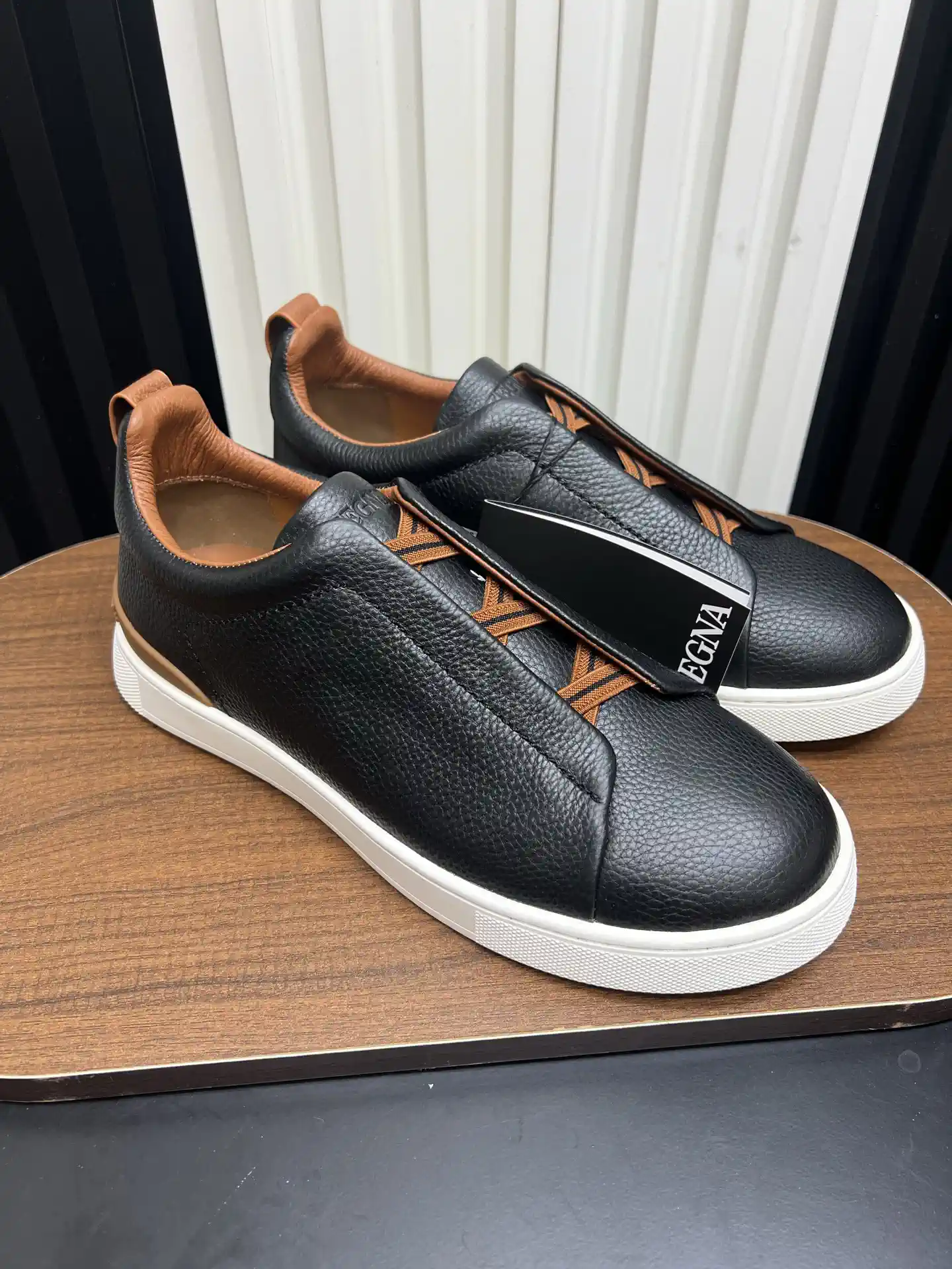 Ermenegildo Zegna SECONDSKIN Triple Stitch Low-Top Casual Shoes image 1