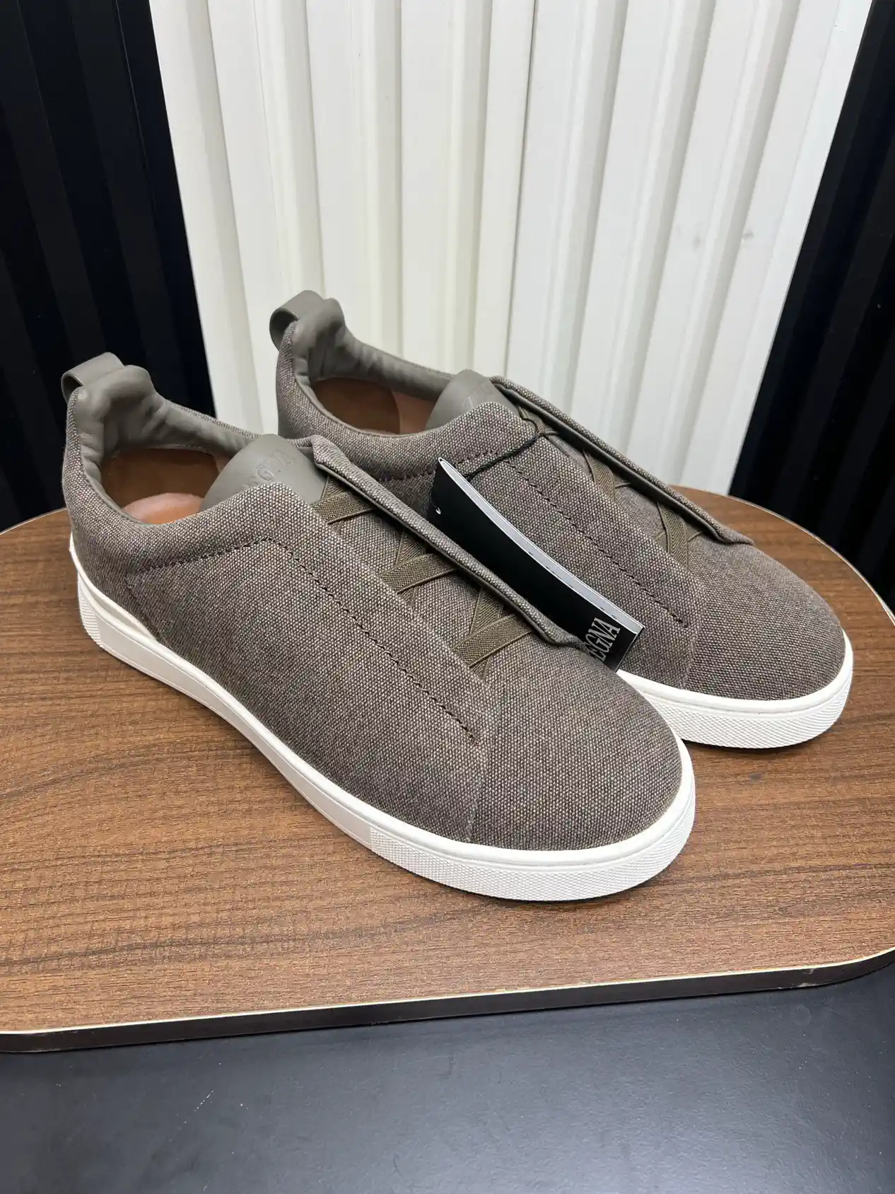 Ermenegildo Zegna SECONDSKIN Triple Stitch Low Top Casual Shoes image 1