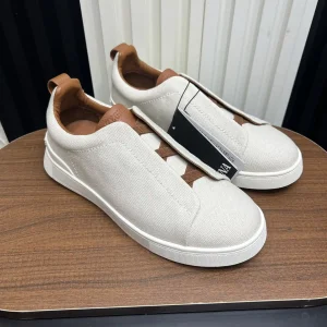 Ermenegildo Zegna SECONDSKIN Triple Stitch Low Top Casual Shoes image 1