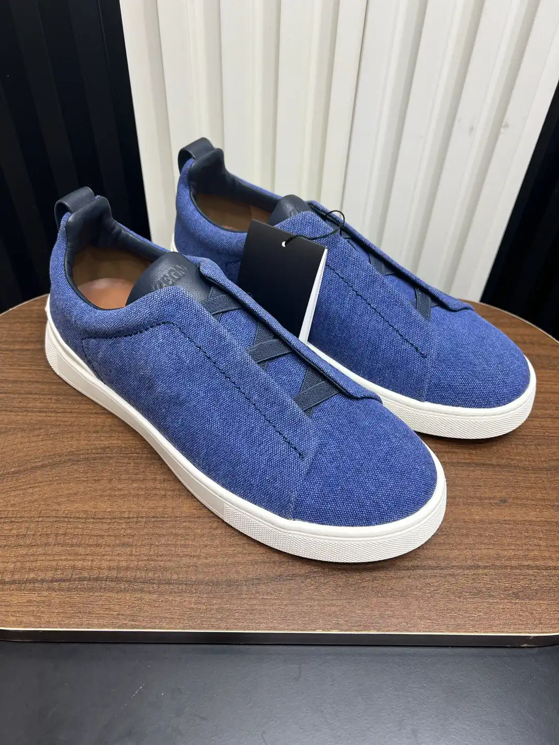 Ermenegildo Zegna SECONDSKIN Triple Stitch Low Top Casual Shoes image 1