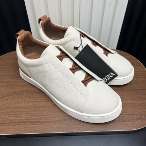 Ermenegildo Zegna SECONDSKIN Triple Stitch Low-Top Casual Shoes image 1