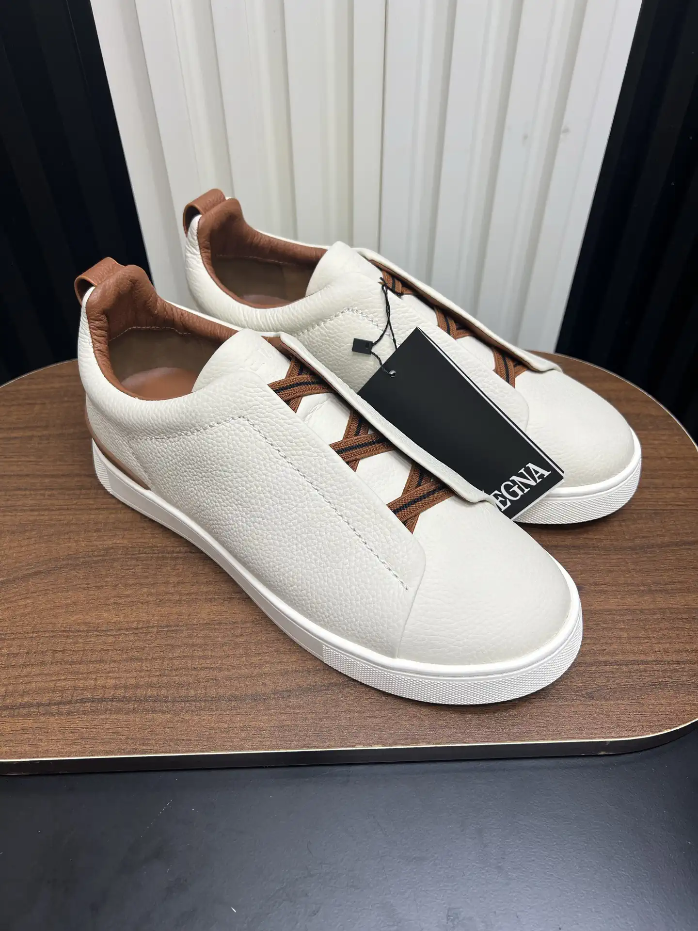 Ermenegildo Zegna SECONDSKIN Triple Stitch Low-Top Casual Shoes image 1