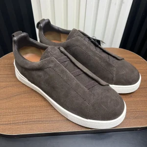 Ermenegildo Zegna SECONDSKIN Triple Stitch Low Top Casual Shoes image 1