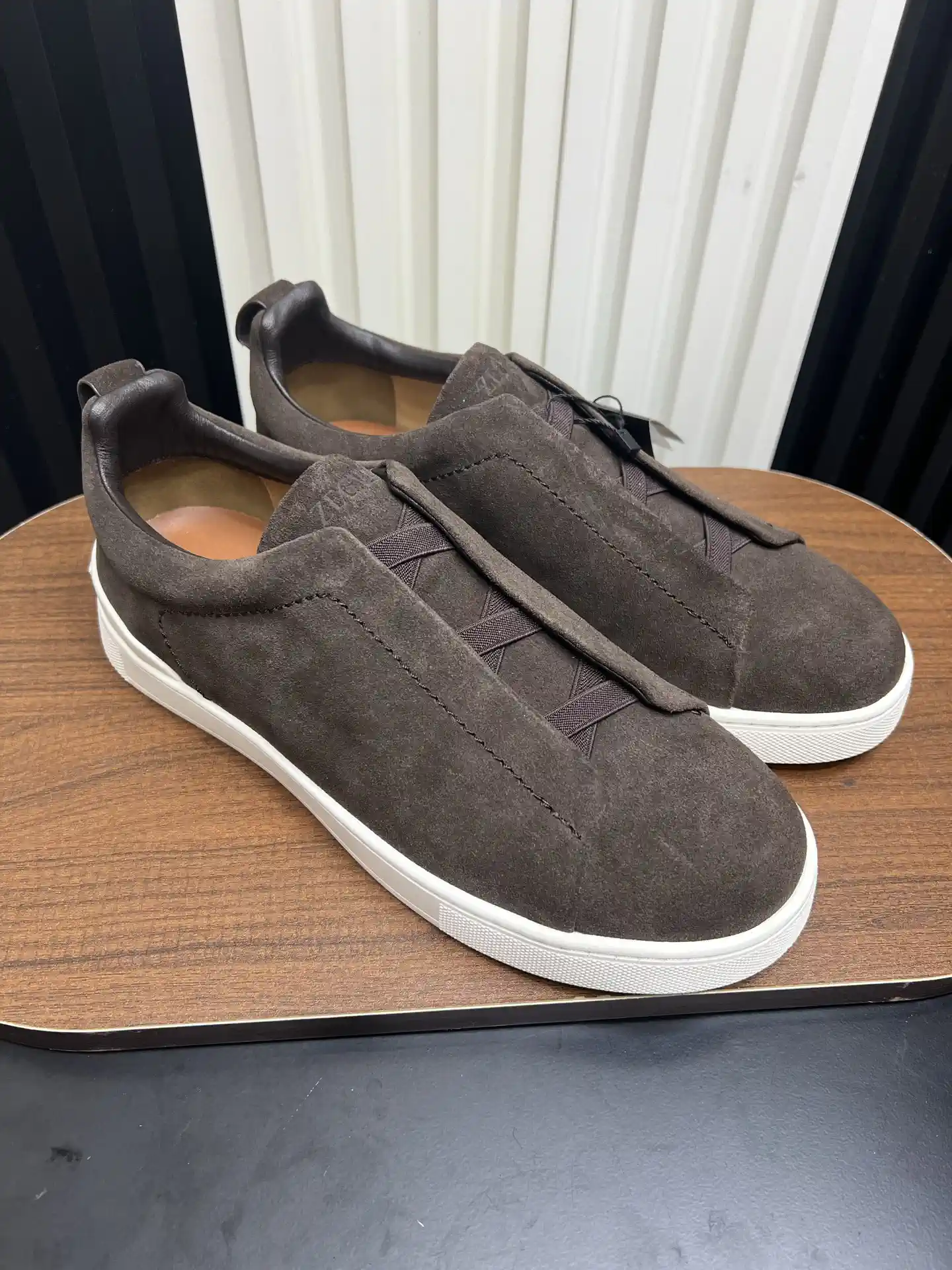 Ermenegildo Zegna SECONDSKIN Triple Stitch Low Top Casual Shoes image 1