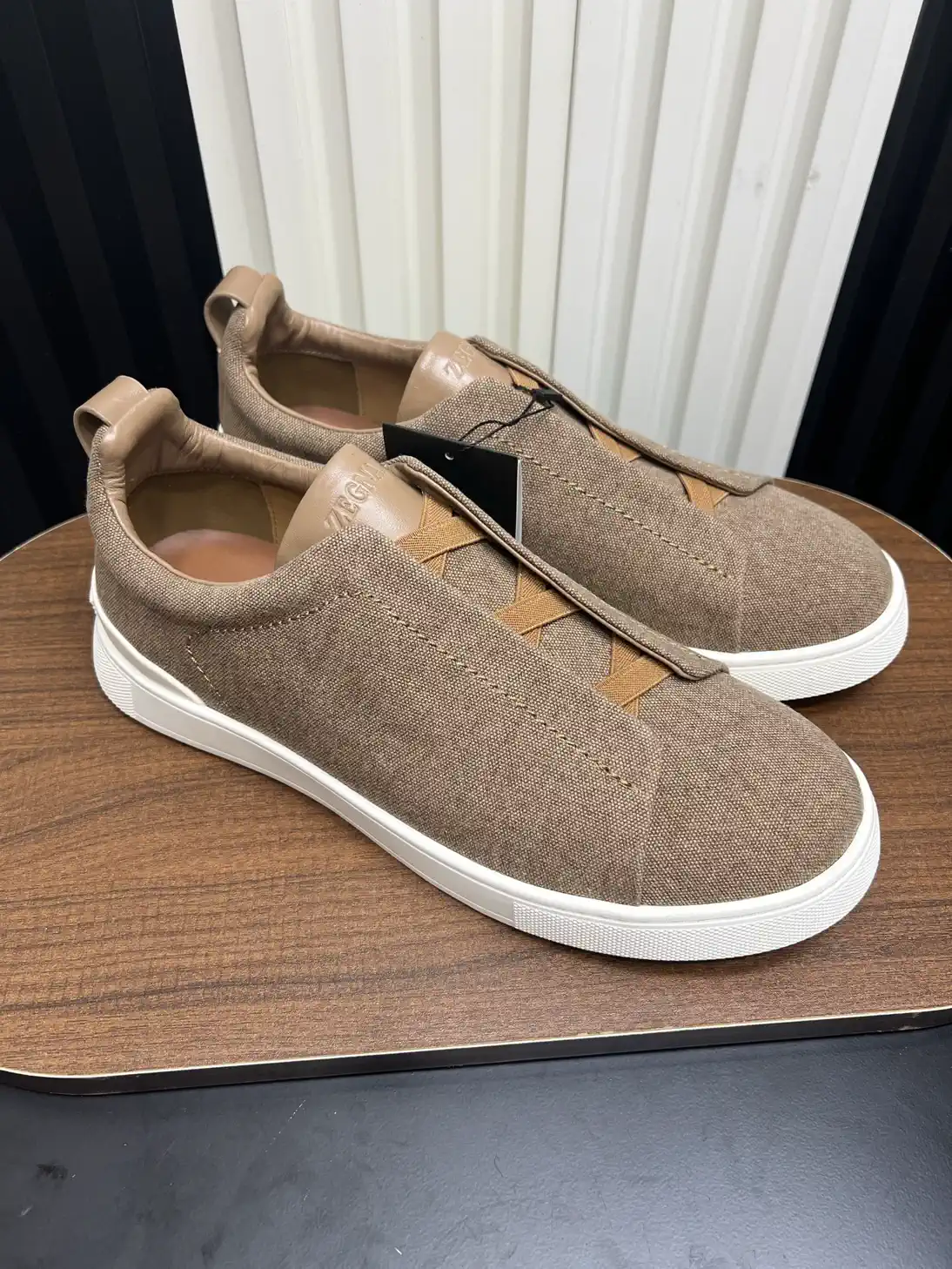 Ermenegildo Zegna SECONDSKIN Triple Stitch Low-Top Casual Shoes image 1