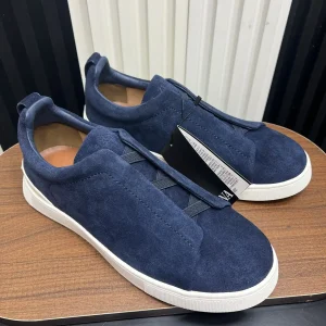 Ermenegildo Zegna SECONDSKIN Triple Stitch Low Top Casual Shoes image 1