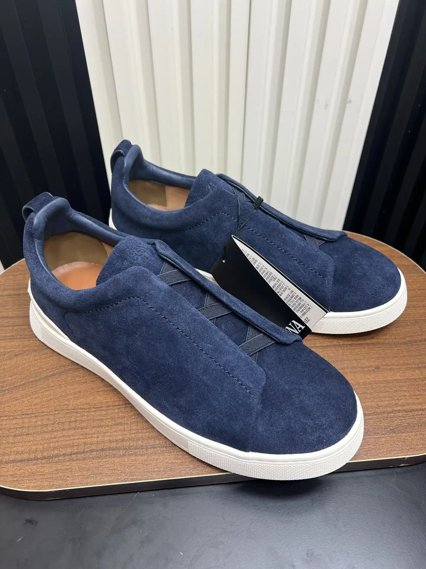 Ermenegildo Zegna SECONDSKIN Triple Stitch Low Top Casual Shoes image 1