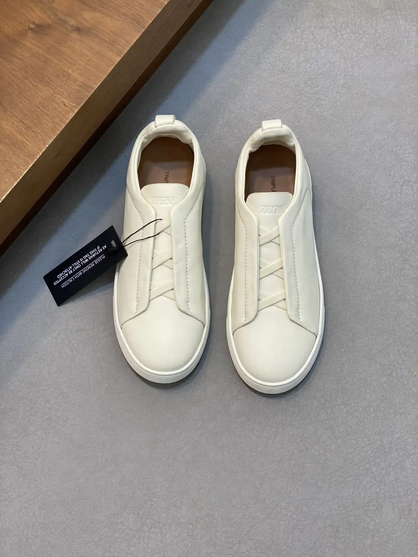 Ermenegildo Zegna Tiziano Low Top Leather Sneakers image 1