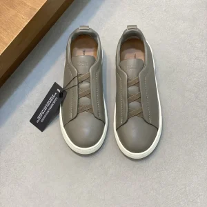 Ermenegildo Zegna Tiziano Low-Top Leather Sneakers image 1