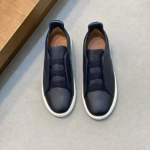 Ermenegildo Zegna Tiziano Low-Top Leather Sneakers image 1