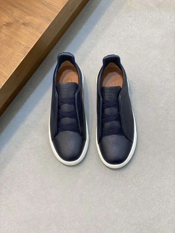 Ermenegildo Zegna Tiziano Low-Top Leather Sneakers image 1