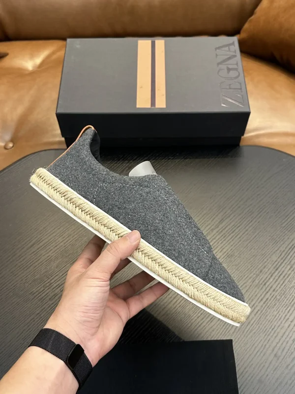 Ermenegildo Zegna Triple Stitch Low Top Casual Slip On Shoes image 1