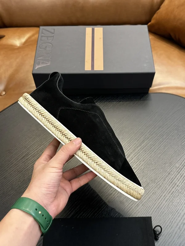 Ermenegildo Zegna Triple Stitch Low Top Casual Shoes image 1