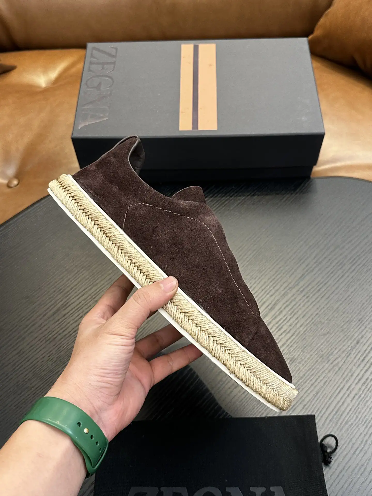 Ermenegildo Zegna Triple Stitch Low Top Casual Shoes image 1
