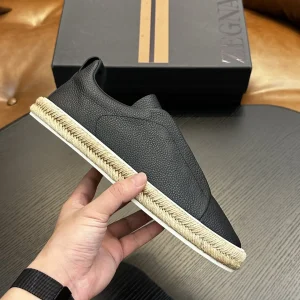 Ermenegildo Zegna Triple Stitch Low Top Slip On Casual Shoes image 1