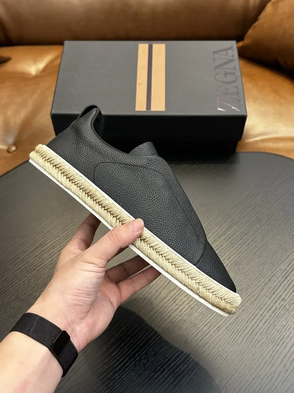 Ermenegildo Zegna Triple Stitch Low Top Slip On Casual Shoes image 1