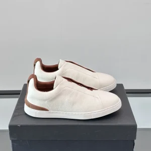 Ermenegildo Zegna Triple Stitch Low Top Casual Sneakers image 1